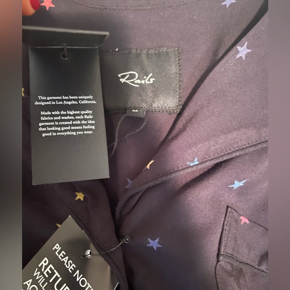 Rails | Clara Pajama Set in Rainbow Stars | M - Picture 7 of 11